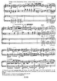 Concerto for Piano and Orchestra No.1, Op.15: Movement II, for two pianos four hands by Ludwig van Beethoven