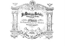 Musik zu Athalia (Music to Athalie), Op.74: For piano four hands by Felix Mendelssohn-Bartholdy