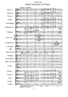 Jurisprudence March, TH 52: Full score by Pyotr Tchaikovsky