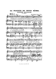 Shepherd's Lament, D.121 Op.3 No.1: Piano-vocal score by Franz Schubert