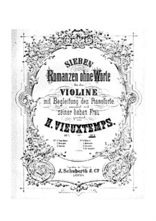 Four Romances without Words, Op.8: No.1, 2, 4 by Henri Vieuxtemps