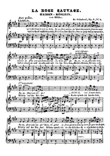 Heidenröslein (Little Hedge Rose), D.257 Op.3 No.3: Piano-vocal score by Franz Schubert
