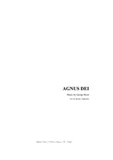 Agnus Dei: For alto/bariton and piano/organ by Georges Bizet