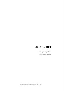 Agnus Dei: For soprano/tenor and piano/organ by Georges Bizet