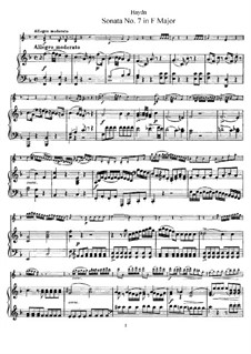 Sonata No.7 in F Major: Full score by Joseph Haydn