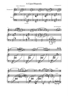 A Cajun Rhapsody: Score by Michael Regan