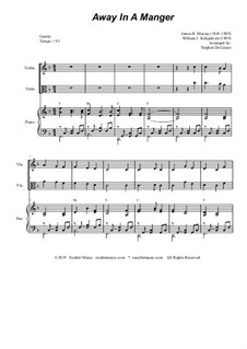 Away in a Manger Medley: For violin, viola and piano by James R. Murray, William (James) Kirkpatrick