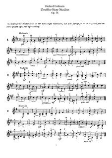 Double-Stop Studies for Violin, Op.96: Double-Stop Studies for Violin by Richard Hoffman