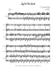 Ensemble version: For soprano, alto saxophone and piano by Georg Friedrich Händel
