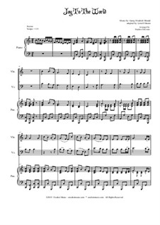 Ensemble version: For violin, cello and piano by Georg Friedrich Händel