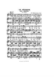 Fisherman, D.225 Op.5 No.3: Piano-vocal score by Franz Schubert