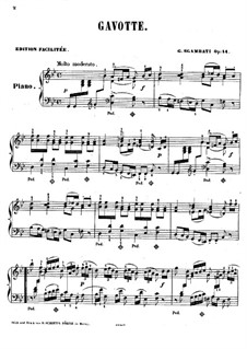 Gavotte in G Minor, Op.14: For piano by Giovanni Sgambati