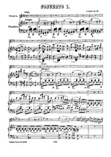 Concerto for Clarinet and Orchestra No.1 C Minor, Op.26: Version for clarinet and piano by Louis Spohr