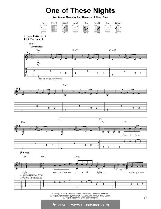 One of These Nights (Eagles) by D. Henley, G. Frey on MusicaNeo