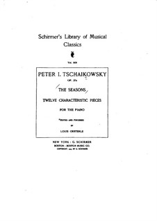 Complete Cycle: For a single performer by Pyotr Tchaikovsky