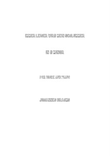 Five Songs, Op.105: No.2 My Slumber Grows More and More Peaceful (d minor) by Johannes Brahms