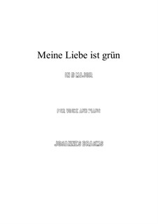 Romances and Songs, Op.63: Nr.5 Meine Liebe ist grün (D Major) by Johannes Brahms