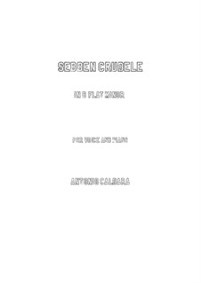 Sebben, crudele: For voice and piano (b flat minor) by Antonio Caldara