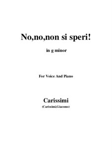 No, no, non si speri: G minor by Giacomo Carissimi