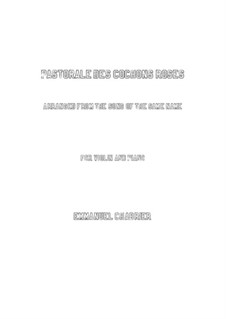 Pastorale des cochons roses: For violin and piano by Emmanuel Chabrier