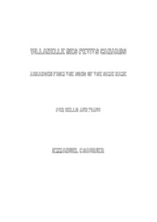 Villanelle des petits canards: For cello and piano by Emmanuel Chabrier