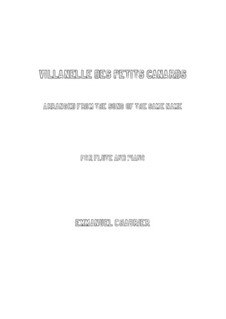 Villanelle des petits canards: For flute and piano by Emmanuel Chabrier