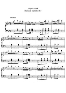 Holiday Schottische: For piano by Stephen Collins Foster