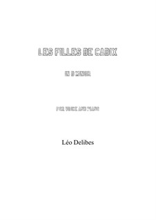 Les filles de Cadix: D minor by Léo Delibes