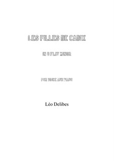 Les filles de Cadix: B flat minor by Léo Delibes