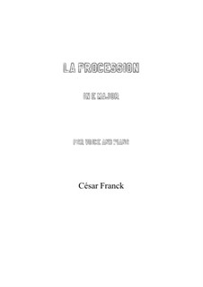 La procession: E Major by César Franck