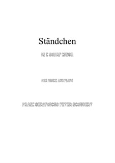 No.4 Ständchen (Serenade), vocal version: C sharp minor by Franz Schubert