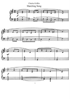 Marching Song for Piano: For a single performer by Charles Tomlinson Griffes