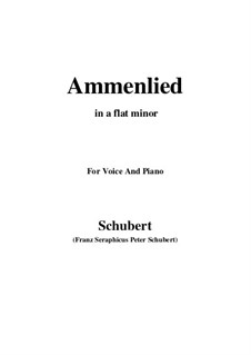 Ammenlied (The Nurse's Song), D.122: A flat minor by Franz Schubert