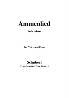 Ammenlied (The Nurse's Song), D.122: B minor by Franz Schubert