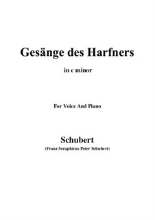 An die Türen (I will creep up to the doors): For voice and piano (c minor) by Franz Schubert