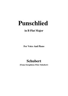 Punschlied (On Drinking Punch), D.253: B flat Major by Franz Schubert