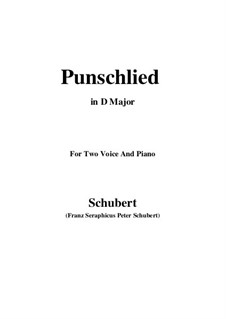 Punschlied (On Drinking Punch), D.253: D Major by Franz Schubert