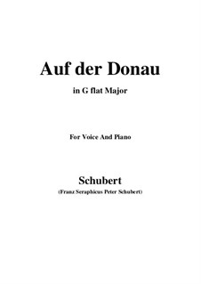 Auf der Donau (On the Danube), D.553 Op.21 No.1: F sharp Major by Franz Schubert
