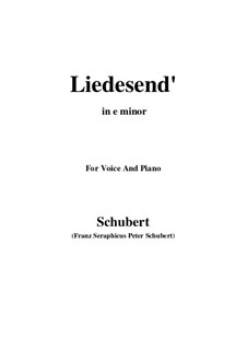 Liedesend, D.473: E minor by Franz Schubert