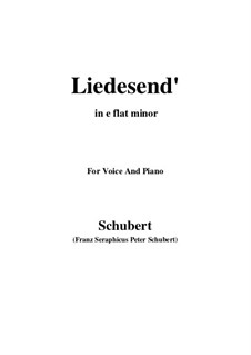 Liedesend, D.473: E flat minor by Franz Schubert