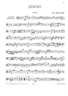 Piano Quintet in D Minor, Op.130: Viola part by Louis Spohr