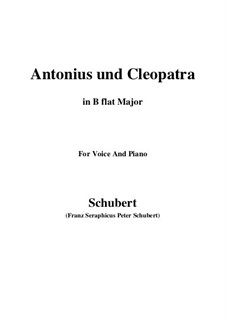 Antonius und Cleopatra: B flat Major by Franz Schubert