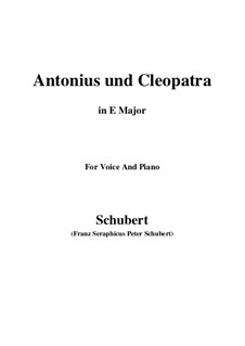 Antonius und Cleopatra: E Major by Franz Schubert