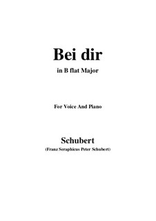 Vier Refrain-Lieder, D.866 Op.95: No.2 Bei dir allein (B flat Major) by Franz Schubert