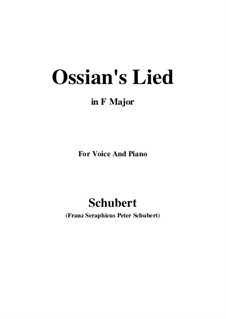 Ossians Lied nach dem Falle Nathos' (Ossian's Song after the Death of Nathos), D.278: F Major by Franz Schubert