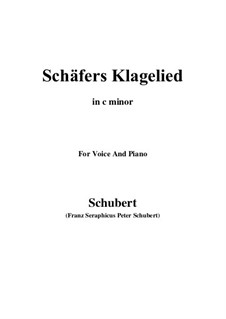 Shepherd's Lament, D.121 Op.3 No.1: For voice and piano (c minor) by Franz Schubert