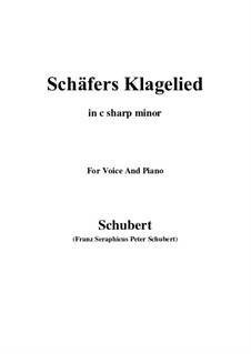 Shepherd's Lament, D.121 Op.3 No.1: For voice and piano (c sharp minor) by Franz Schubert