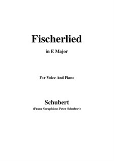 Fischerlied (Fisherman's Song), D.351: E Major by Franz Schubert