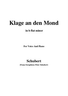 Klage an den Mond: B flat minor by Franz Schubert