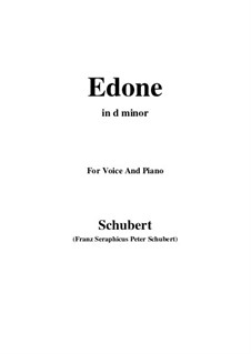 Edone, D.445: D minor by Franz Schubert
